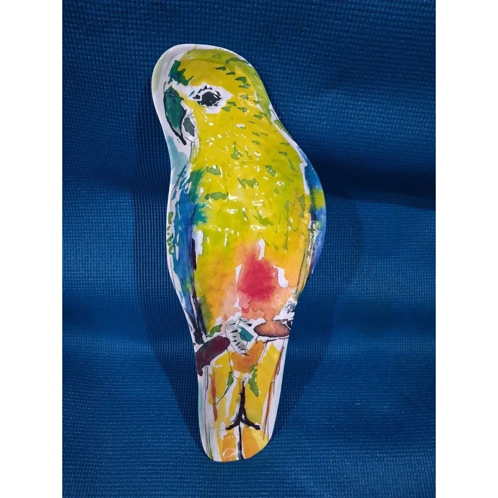 Pier 1 Parrot Tropical Bird MELAMINE Large Serving Tray Platter